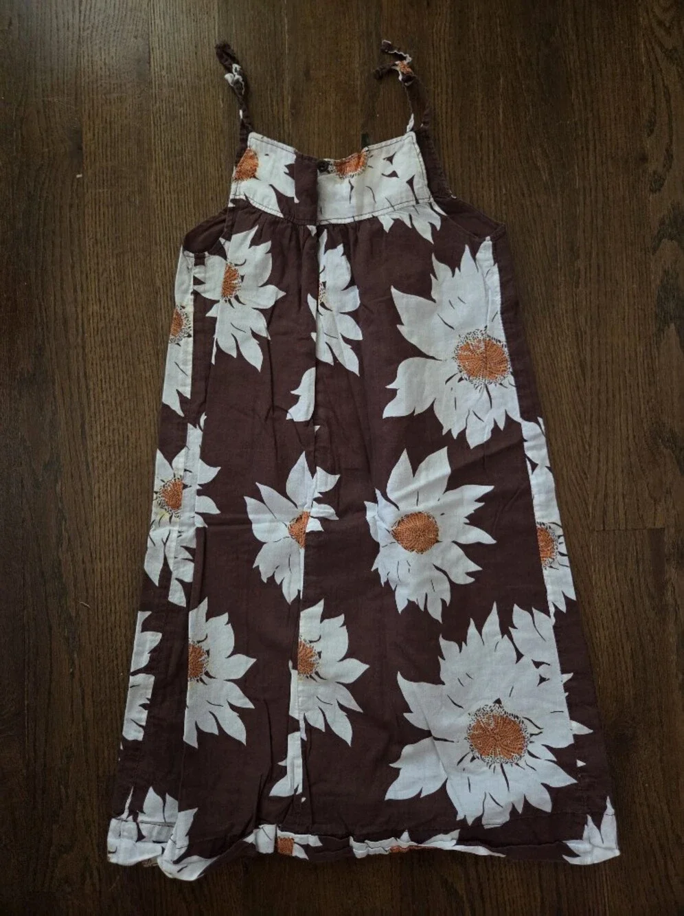 Baby Gap 5T Brown Daisy Sundress